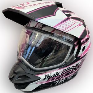 G-MAX Smowmobile Helmet Pink Ribbon Riders Medium